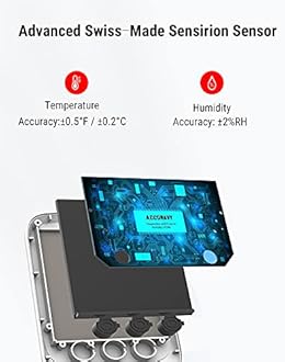 ThermoPro Bluetooth Hygrometer Thermometer, 260FT Wireless Remote Temperature and Humidity Monitor, with Large Backlit LCD, Indoor Room Thermometer and Humidity Gauge, Max Min Records, 2 Pack