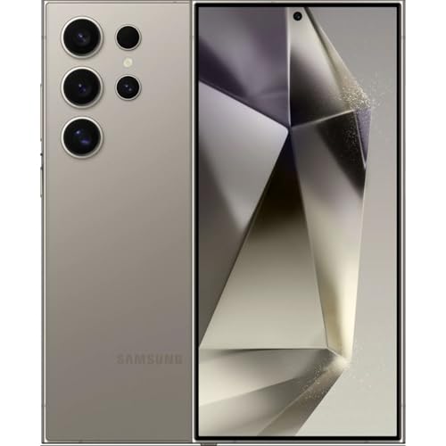 Image of Samsung Galaxy S24 Ultra 5G, US Version, 256GB, Titanium Gray - AT&T (Renewed)