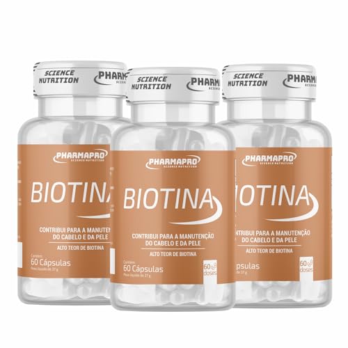 Kit 3x Biotina Pura 100% Idr - Firmeza & Crescimento
