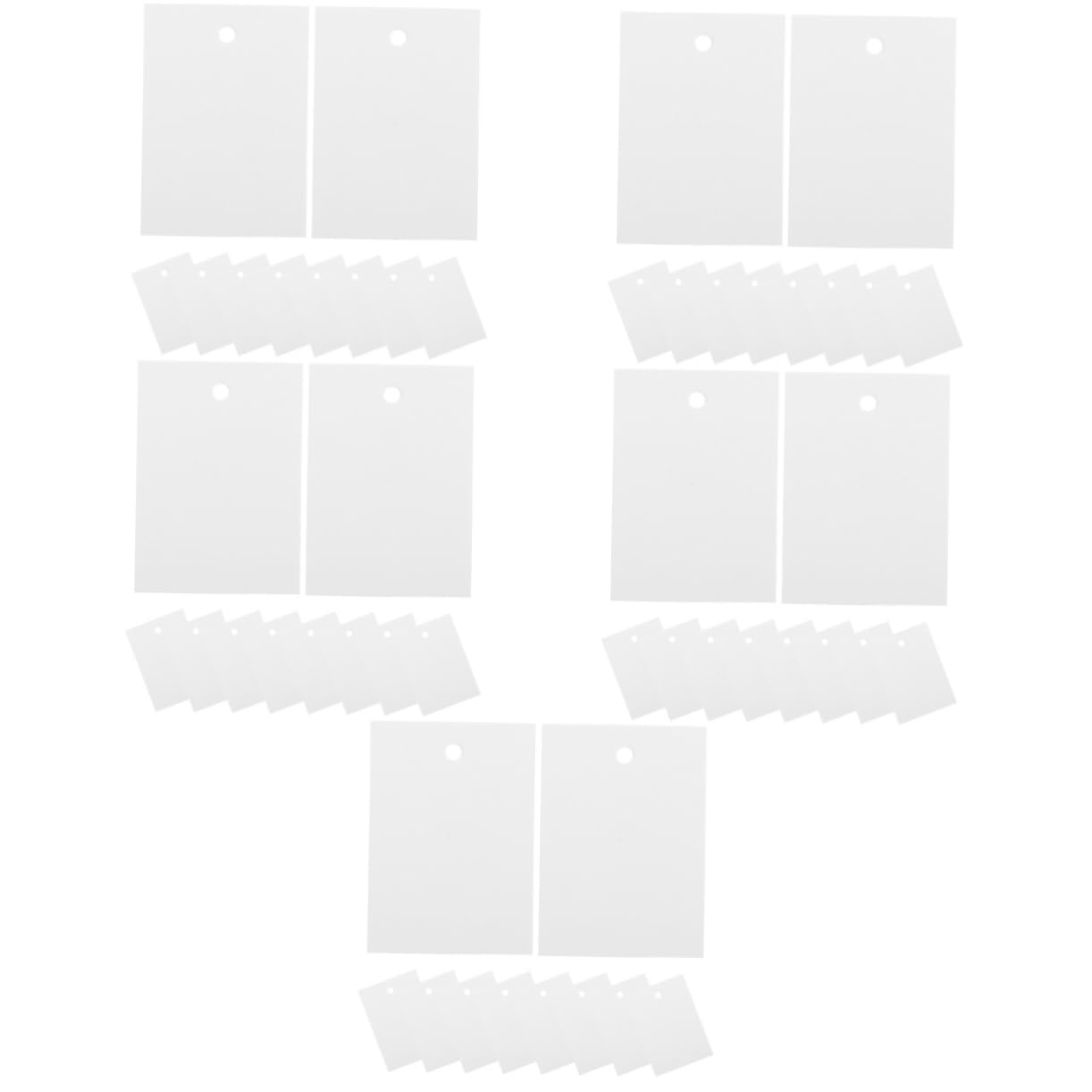 ULTECHNOVO 1250piezas Etiquetas De Precio Papel Para Ropa Calzado y Accesorios Etiquetas Ajustables y Resistentes Para Negocios Pequeños
