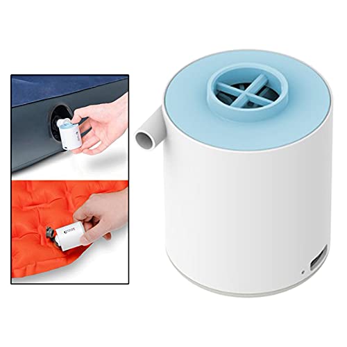 YIJU Bomba de ar elétrica portátil 1300mah Bateria recarregável USB Inflator/deflator Mini bomba par