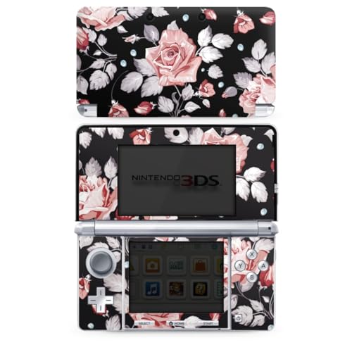 DeinDesign Skin kompatibel mit Nintendo 3 DS Folie Sticker Rose Blume Pattern