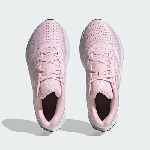 adidas Women's Duramo SL Running Sneaker, Clear Pink/White/Black, 103