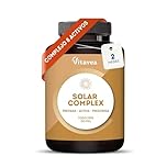 Bronceado Natural y Uniforme – Cápsulas Autobronceadoras y Acelerador del Bronceado – Con Betacaroteno, Licopeno, Cobre y Aceite de Borraja – Para Todo Tipo de Piel – 60 Cápsulas – Vitavea
