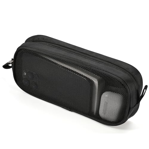 Bidponds Electronics Organizer Travel Case,Zipper Mesh Tech Pouch Accessories Carry Storage for Mouse,Cord,Cables,USB Flash Drive,Hard Drive,Essentials