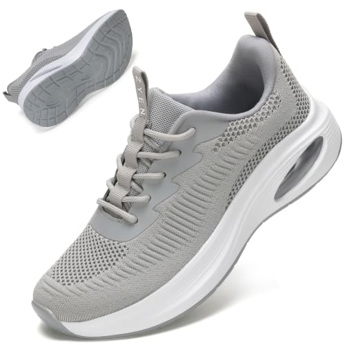 Image of ZYEN Wide Toe Box Shoes Women Air Cushion Road Running Shoes Extra Wide Width Sneakers Arch Support Gym Athletic Tennis Sneakers Lightweight Breathable Walking Shoes
