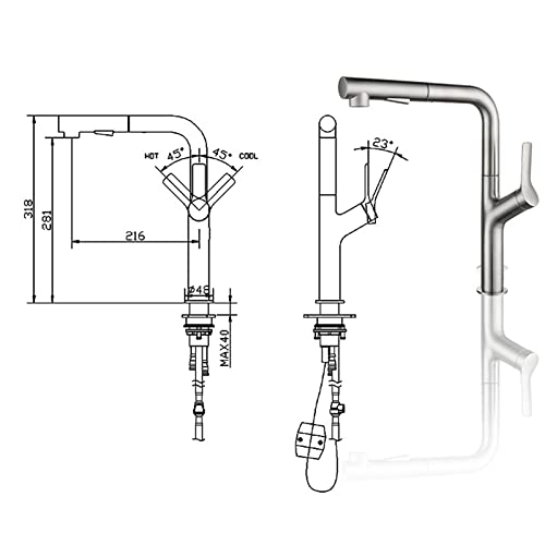 Mitigeur de cuisine flexible avec douchette pour simplifier vos repas - 4