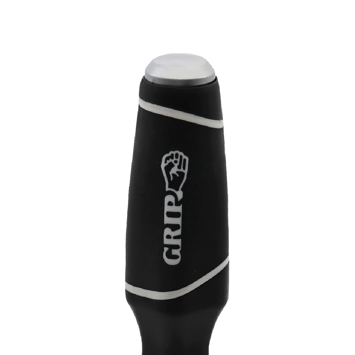 Grip - Juego de destornilladores profesionales de 3 piezas, tapa de acero sólido, hoja de paso, destornillador plano de 5/16 x 8 pulgadas, destornillador plano de 3/8 x 8 pulgadas, destornillador