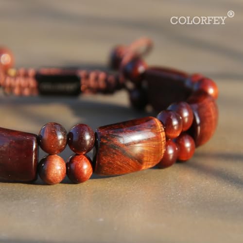 Pulsera para Hombre con Ojo de Tigre Rojo 8 in miniatura 4