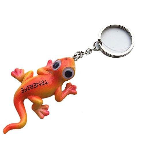 Llavero en forma de lagarto Tenerife España de viaje recuerdo regalo personal de moda accesorios llavero