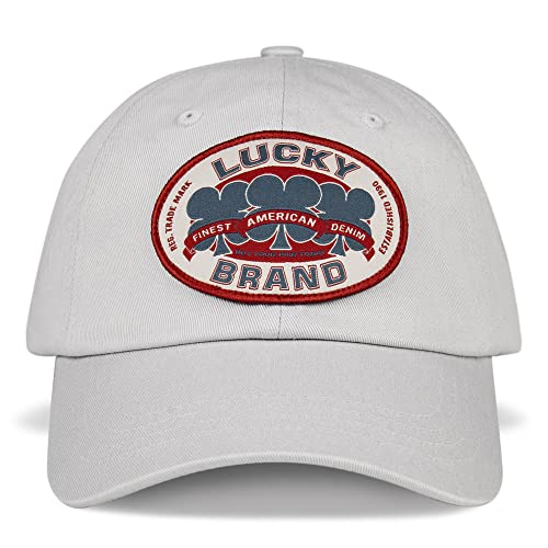 Lucky Brand Women's Oval Clover Patch Trucker Hat with Adjustable Back