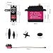 DS3218 High Torque Metal Gear Digital Servo Water Resistant RC Servo 20kg 270 Degree Rotation RC Toys DIY Model for Baja Cars (Pack of 4 Sets)