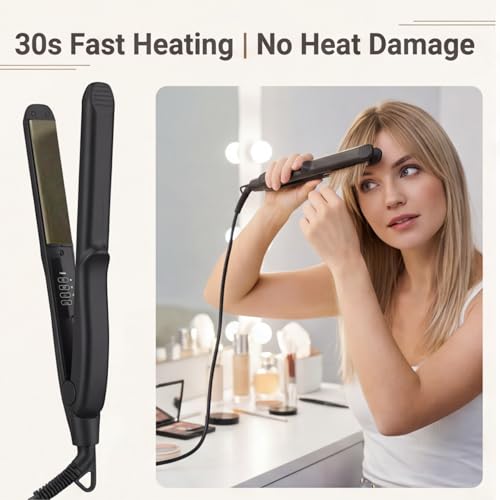 Plancha de Pelo de Titanio Ajustable 80-230°C miniatura 3