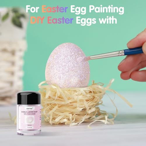 image for CRPTHE 6 Colors Luster Dust Edible Set, Edible Glitter for Cocktails, 