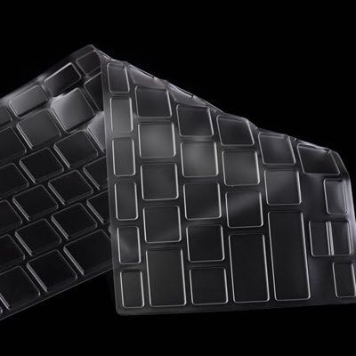 TOP CASE Transparent TPU Keyboard Cover Skin Compatible with Macbook Pro 13-Inch with Logo Mouse Pad