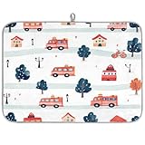 Absorbant : fabriqué à partir de tissu polyester absorbant et de matériau éponge composite, notre tapis de séchage à vaisselle est super absorbant et sèche rapidement. Parfait comme tapis de séchage ou égouttoir pour un usage quotidien