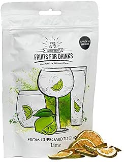 Fruits for Drinks Bundle - 5 Bags - (4 Servings per Bag) - Freeze Dried Cocktail Garnish - Lemon, Lime, Orange, Strawberry and Raspberry (4 Servings per Bag)