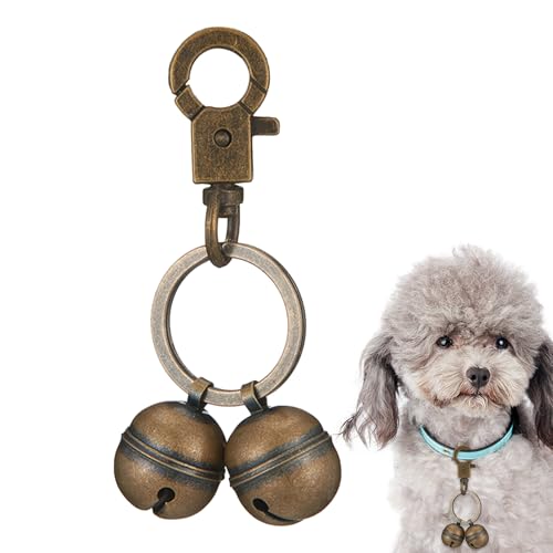 首輪のためのペットベル - 犬の襟チャームペットベル|子犬のベル猫のベルペットペンダント、犬の安全のためのジングルベルカラー、訓練目的のための子犬の襟のベル、犬用の犬の銅のベル