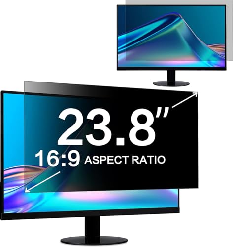 Image of ZOEGAA Privacy Film 23.8 Inch 16:9 Aspect Ratio, Anti Blue Light Monitor Privacy Film 23.8 Inch and Removable Privacy Screen for HP /Dell /Acer /Samsung /Lenovo /Toshiba