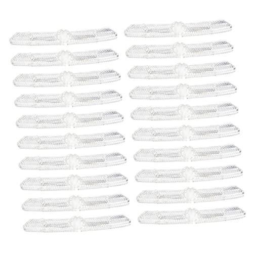 Totority 20Pcs Replaceable Wheel Reflectors for Bikes Compact Warning Reflectors Ultra Bright Reflective Spoke Markers for Night Bicycles and Motorcycles