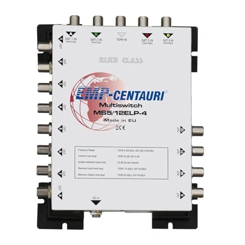 Commutateur multiple satellite 5 in 12 sorties multi-commutateur TNT