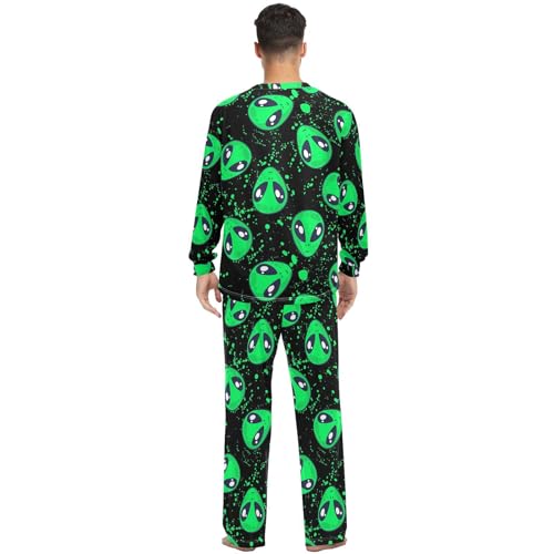 Couples Matching Pajama Sets Marijuana Weed Leaf Two-piece Long Sleeve Sleepwear for Men & Women XXS-XXL4