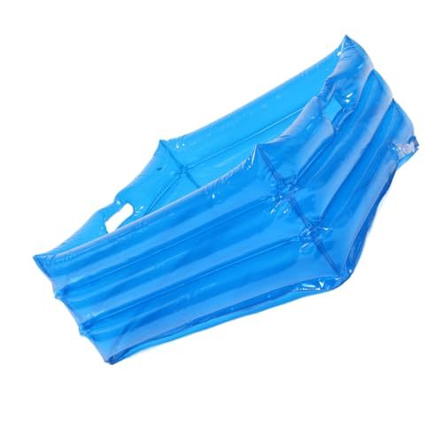 VALICLUD Inflatable Foot Bath Basin Foldable Foot Soaker Tub Portable Blue Collapsible Pedicure Soaking Bucket for Outdoor Travel and Home Spa Use