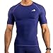 CompressionZ Men's Short Sleeve Compression Shirt - Athletic Base Layer for Fitness, Cycling, Training, Workout, Tactical Sports Wear - Cool Dry Running Shirt - Thermal Rash Guard Protection by