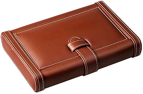 Sigarendoos Sigarenkoker Reis Bruin Echt Leder Humidor, Cederhout Tray Tabaksdoos - Image 4