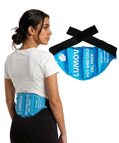 Image of Reusable Hot and Cold Ice Pack for Instant Pain Relief, Soft and Flexible Gel for Injuries & Pain Relief | Leakproof & Skin-Friendly Hot & Cold Pack for Shoulder, Ankle, Knee, Large Size