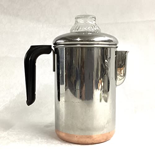 Vintage Revere Ware Copper Clad 6-Cup Percolator # 1516 #TOP7