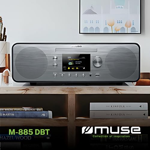 MUSE Micro chaîne HiFi M-885 DBT système Bluetooth avec lecteur CD MP3 - 3