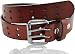 Eurosport Solid Rich Fashion Full Grain Leather Double Grommet Belt - GL083 - Brown Medium