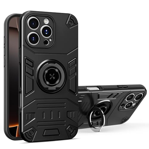 Coque iPhone 16 Pro Max double couche évite les bris d'écran avec béquille