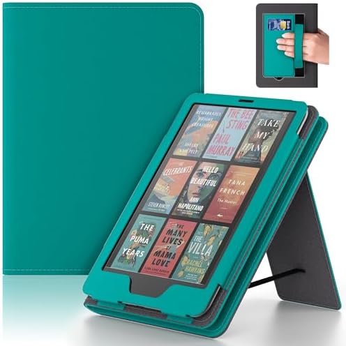 Lainergie Case with Hand Strap and Stand,Incompatible with Old Version, Durable Synthetic Leather Cover with Auto Sleep Wake, Jade