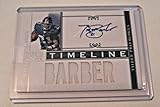 Tiki Barber 2011 Panini Timeline 6-piece Game Used Jersey Auto 2/25 Signed Card - Football Game Used...