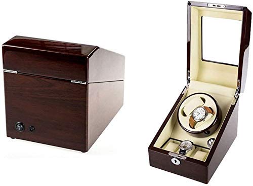 OLSKFUH Watch Winder Box Automatic Watch Winder Box Watch Winder 2 + 3 Rectangular Mute Automatic Double Watch Winder With Locking Watch Winder Box,