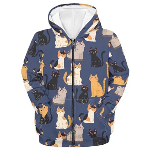 Sweat à capuche en polaire pour garçon avec poche avant confortable