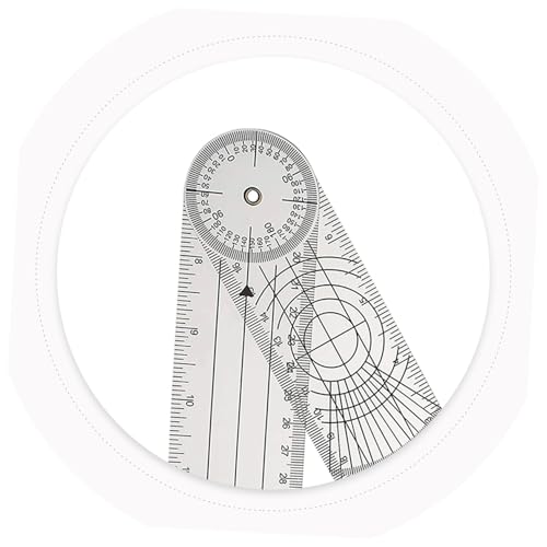 Goniómetro regla ángulo 360° DOITOOL para terapia física miniatura 3