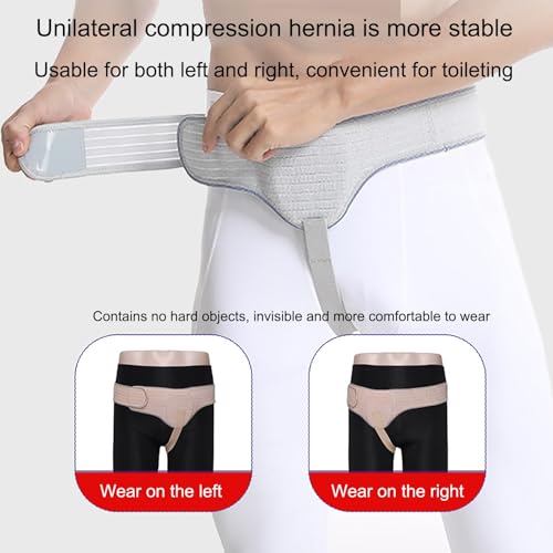 Faja para Hernia para Hombre con Almohadillas de Compresión Extraíbles miniatura 6