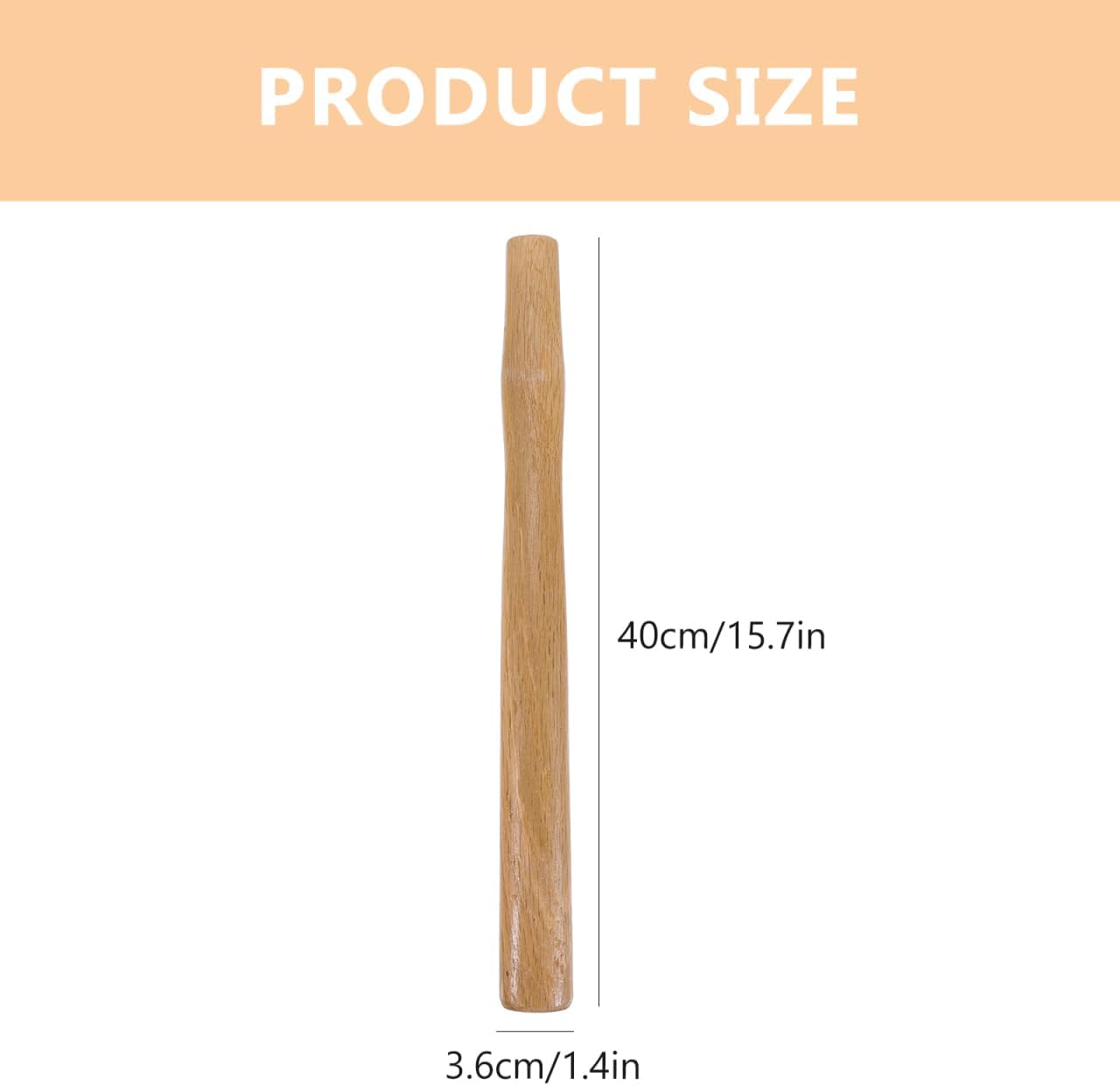 DOITOOL Wood Sledge Hammer Handle Replacement 2 Pack Replacement Hammer Handles, Easy to Install, and Convenient, 15.7 inch