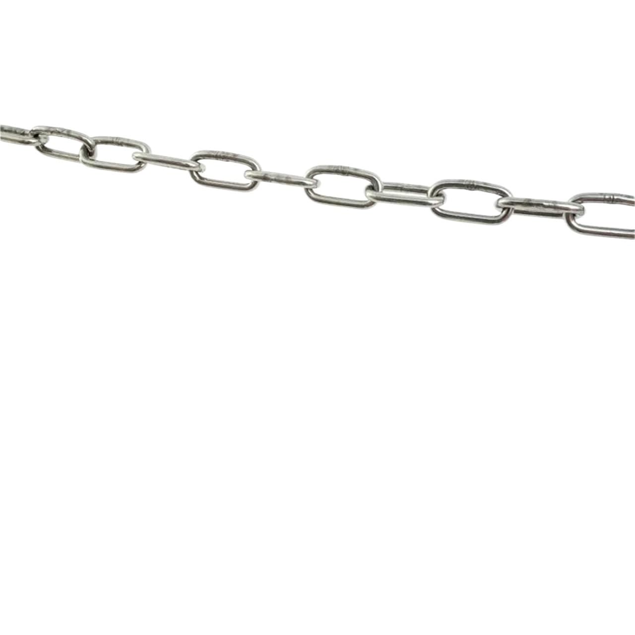 Cadena de acero inoxidable de 4m con ganchos de presión para arrastre seguro