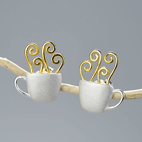 Boucles d'oreilles anti-allergie style vintage argent pour femme