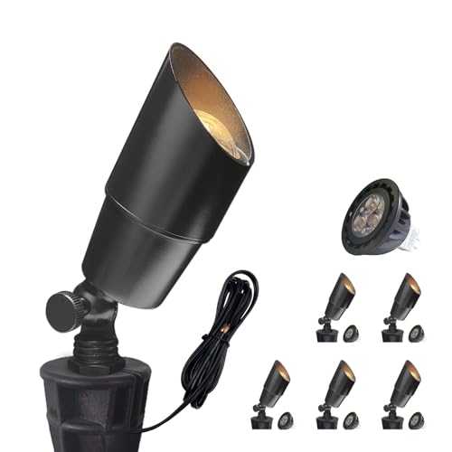 COLOER Brass Low-Voltage Spotlight 6-Pack MR16 LED 2700K