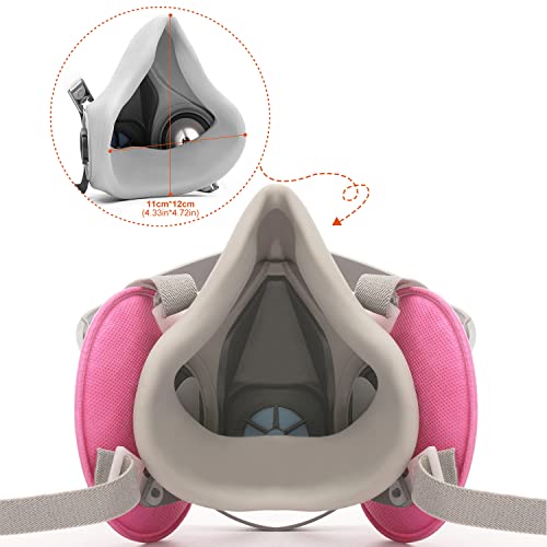 Ranksing 6200 Half Facepiece Reusable Respirator 6200 Half Face Shield With 2 Packs 2091 Filters For Painting Dust And Formaldehyde Sanding Polishing Spraying And Other Work #TOP3