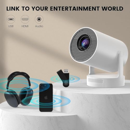 Image of 【Electric Focus&Built in APPs】Mini Projector With Wifi and Bluetooth