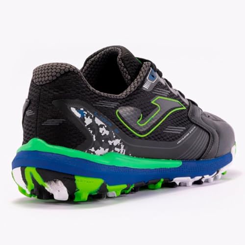 Chuteira de Society Joma Liga 5 - Preto/Azul/Verde Cor:Preto;Tamanho:40