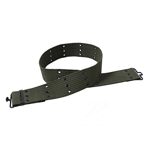 Rothco Canvas Pistol Belt, Olive Drab, 42
