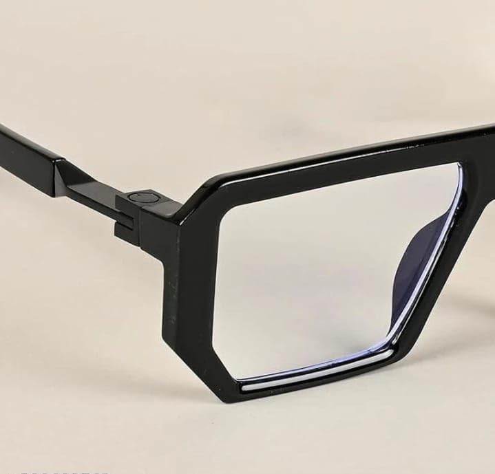 Image of Pack of 2 trendy unisex black frame sunglasses for men and women