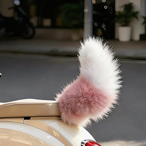 Queue de voiture électrique télécommandée en peluche pour SUV et scooter